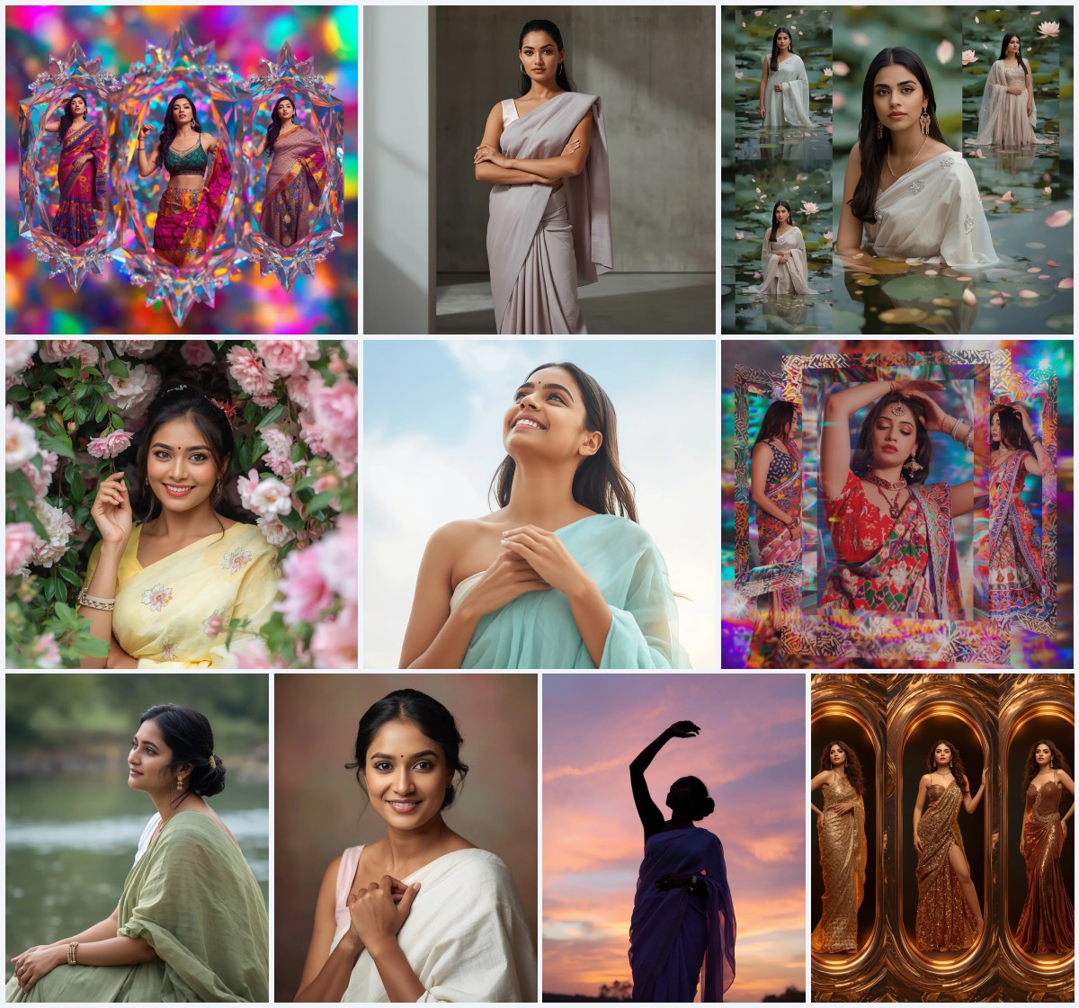 Best 10 Purple Saree AI Prompts for Luxurious and Elegant Portrayals