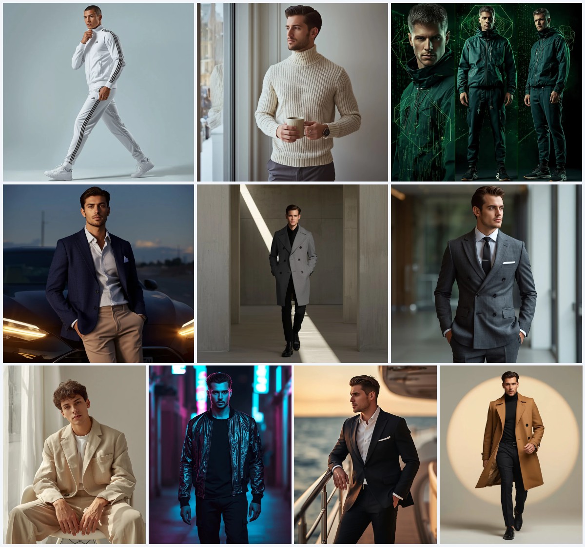 Top 10 Style AI Prompts for Men’s Distinct Fashion Statements and Personal Aesthetics